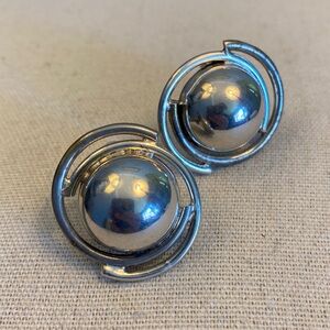 💫Large Vintage 1970’s 925 Sterling Silver Earrings (17.5 g) LATON